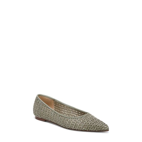 SAM EDELMAN Shoes - NWT SAM EDELMAN Womens Gray Raffia Wanda Pointed Toe Slip On Flats Shoes 9.5